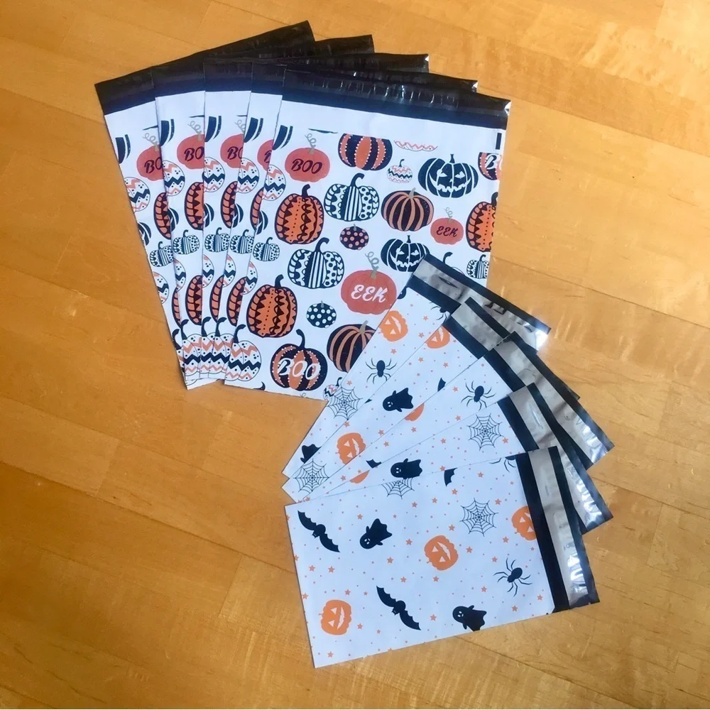 10 Count Polymailer Size Variety Bundle - HALLOWEEN (5/6x9 + 5/10x13)